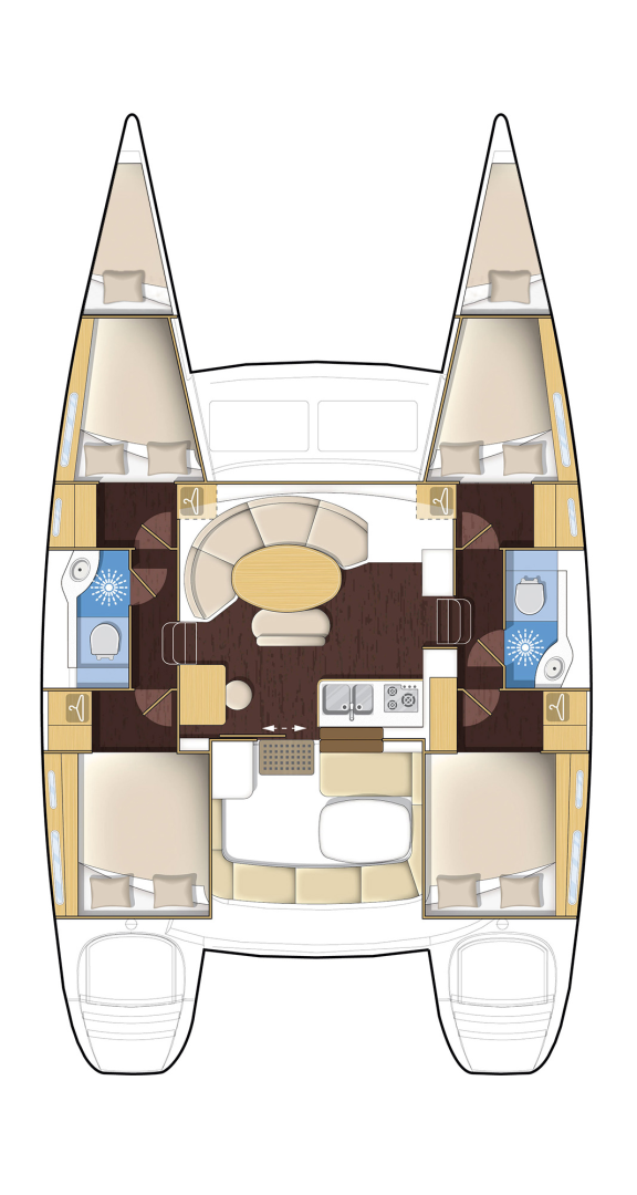 Wynajem łodzi Lagoon Lagoon 380 S2 w Gouvia na SamBoat 