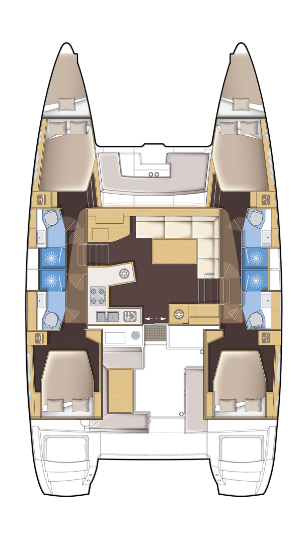 Wynajem łodzi Lagoon Lagoon 450 F w Preveza na SamBoat 