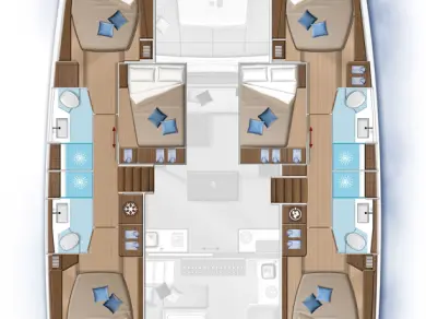 Wynajem Katamaran Lagoon z patentem 