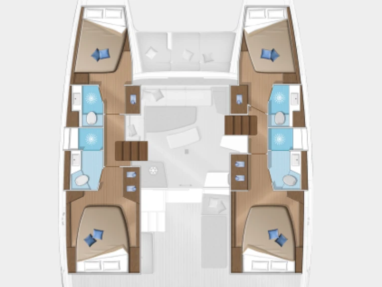 Wynajmij Katamaran z lub bez skippera Lagoon w Lavrio