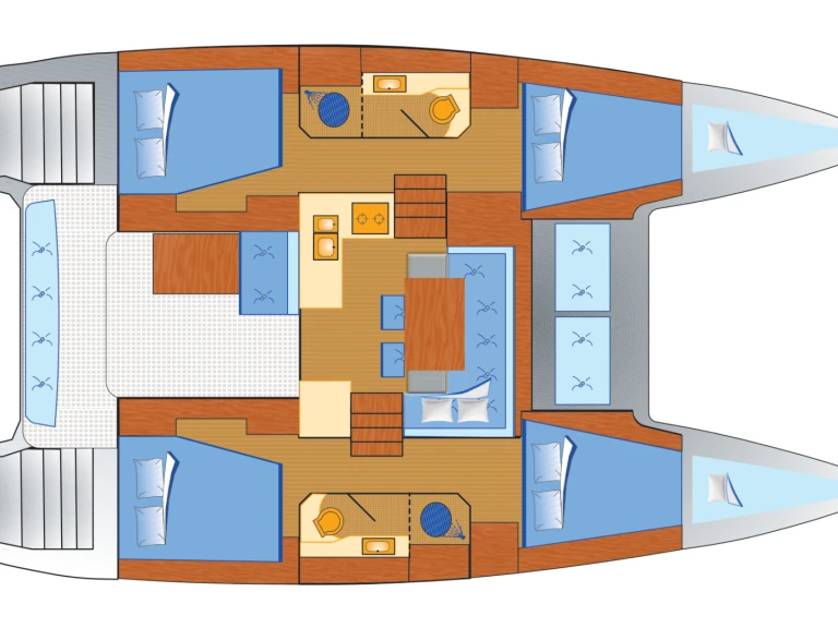 Wynajem Katamaran Lagoon z patentem 
