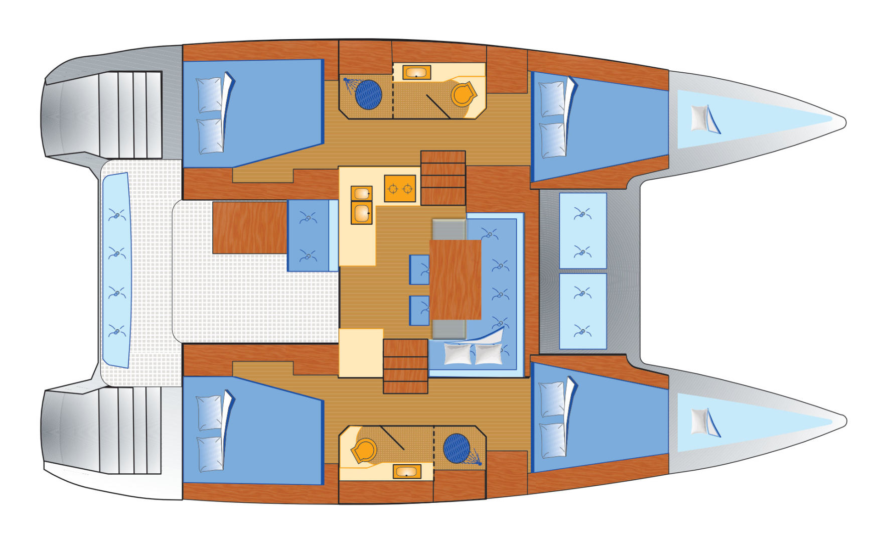 Wynajem Katamaran Lagoon z patentem 