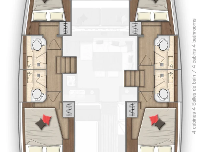 Wynajem w Lefkáda- Lagoon Lagoon 40 na SamBoat