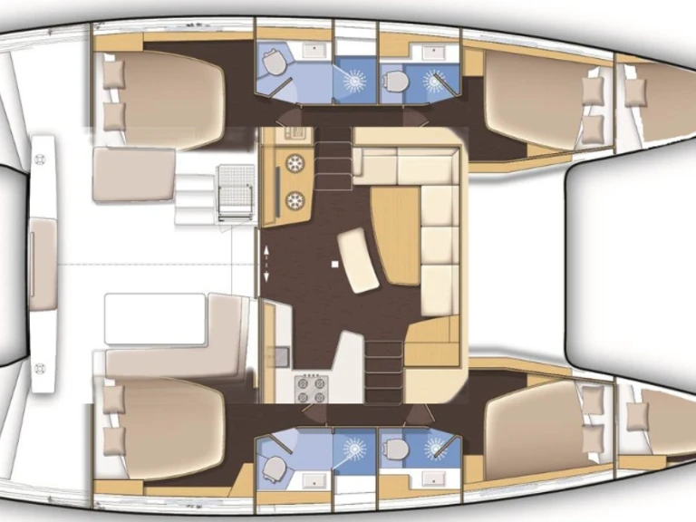 Wynajem Katamaran w Lefkáda - Lagoon Lagoon 42