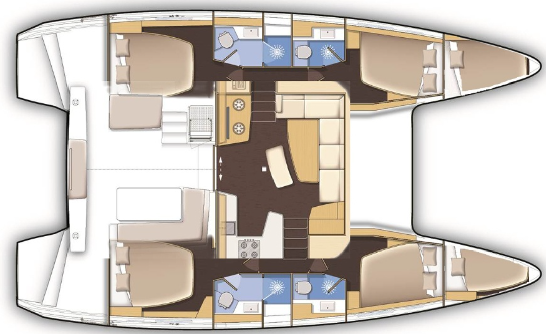 Wynajem Katamaran w Lefkáda - Lagoon Lagoon 42