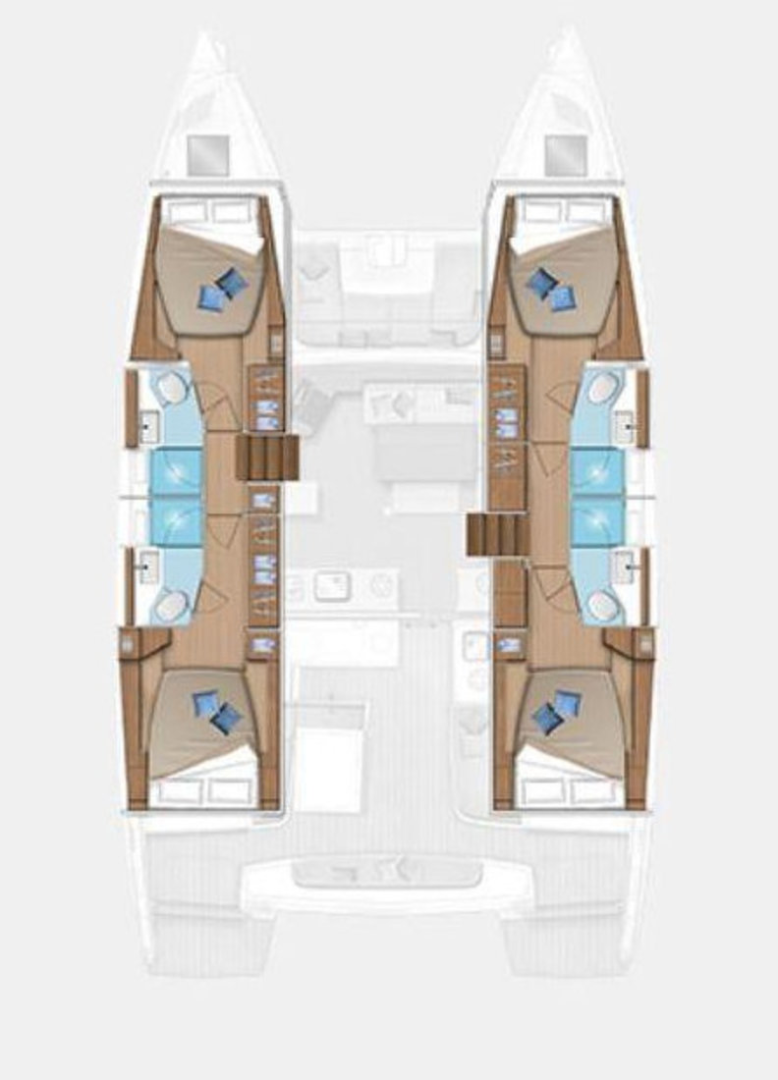 Wynajem łodzi Lagoon Lagoon 46 w Gouvia na SamBoat 
