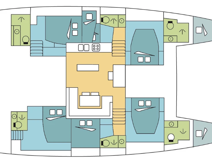 Wynajem Katamaran w Lefkáda - Lagoon Lagoon 52 F