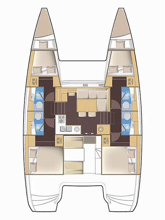 Wynajem łodzi Lagoon Lagoon 39 w Punat na SamBoat 