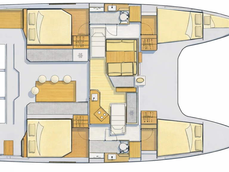 Wynajem Katamaran Nautitech z patentem 