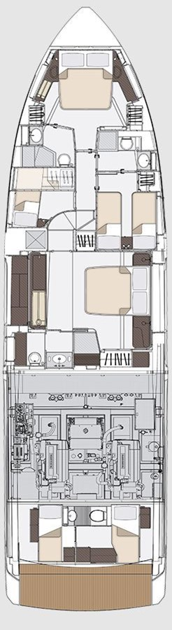 Wynajem łodzi Podstrana tanio Azimut 68