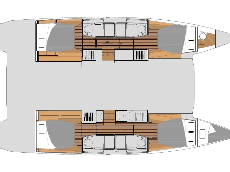 Wynajem Katamaran Fountaine Pajot z patentem 