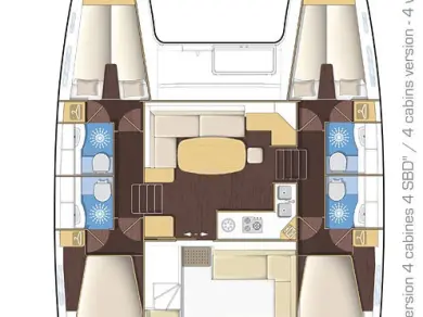Wynajem Katamaran w Turgutreis - Lagoon Lagoon 400 S2