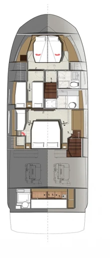 Wynajmij Jeanneau Prestige 520 Flybridge - 3 + 1 cab. w Split