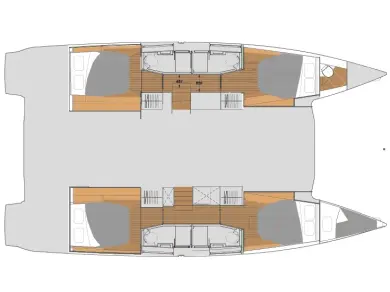 Fountaine Pajot Elba 45 między profesjonalistami a osobami prywatnymi w Zadar