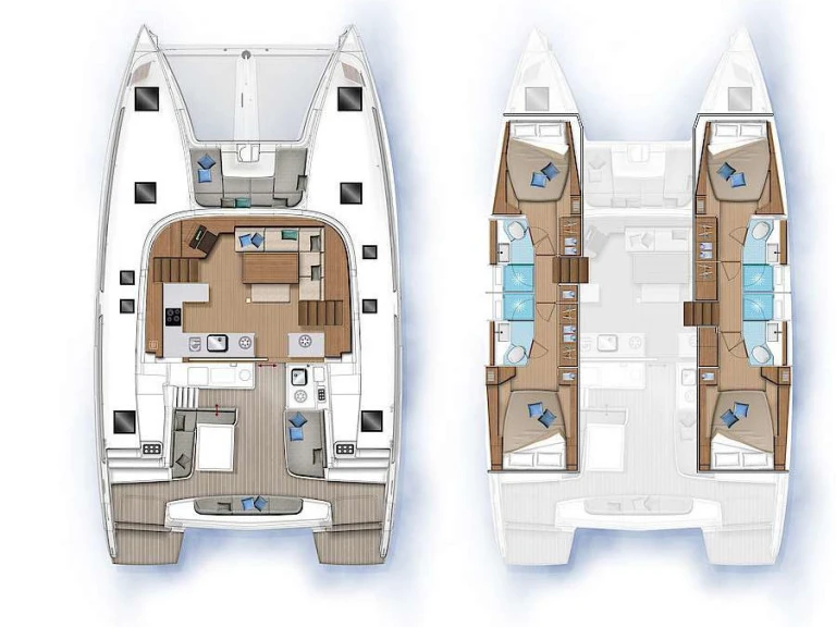Wynajem łodzi Lagoon Lagoon 46 w Trogir na SamBoat 