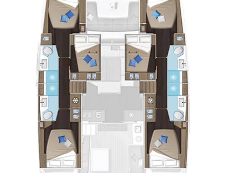 Lagoon Lagoon 51 między profesjonalistami a osobami prywatnymi w Trogir