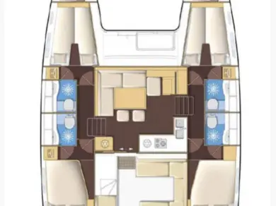 Wynajem łodzi Fethiye tanio Lagoon 400 S2