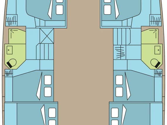 Wynajem Katamaran Fountaine Pajot z patentem 