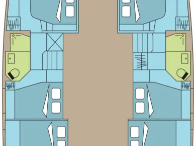 Wynajem Katamaran Fountaine Pajot z patentem 