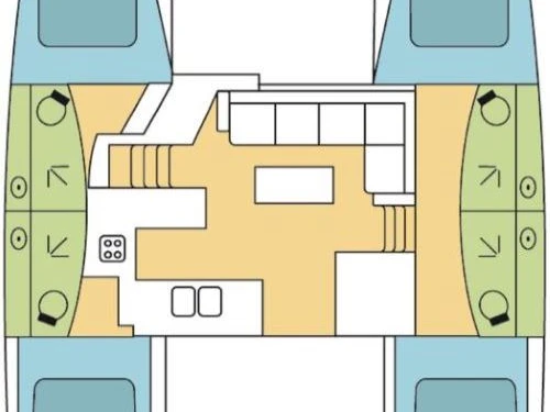 Wynajem Katamaran w Jolly Harbour - Fountaine Pajot Elba 45