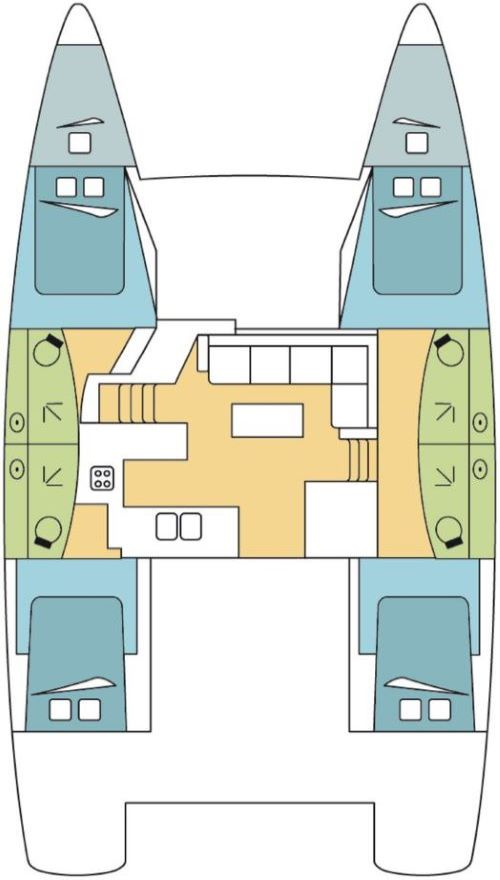 Wynajem Katamaran w Jolly Harbour - Fountaine Pajot Elba 45