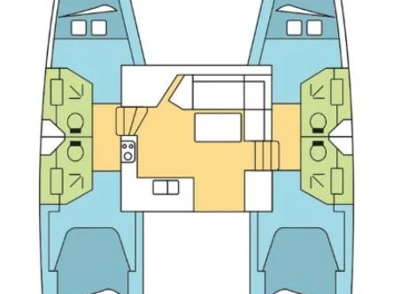 Fountaine Pajot Lucia 40 między profesjonalistami a osobami prywatnymi w Le Marin