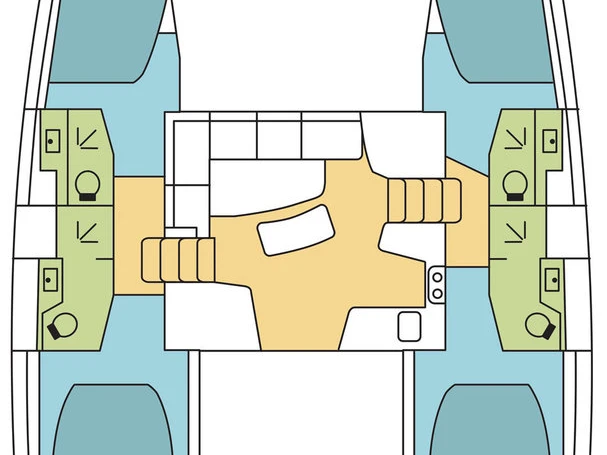 Lagoon Lagoon 42 między profesjonalistami a osobami prywatnymi w Jolly Harbour
