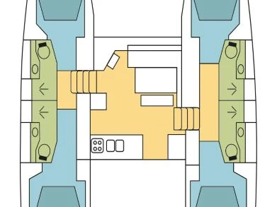 Wynajem Katamaran Lagoon z patentem 