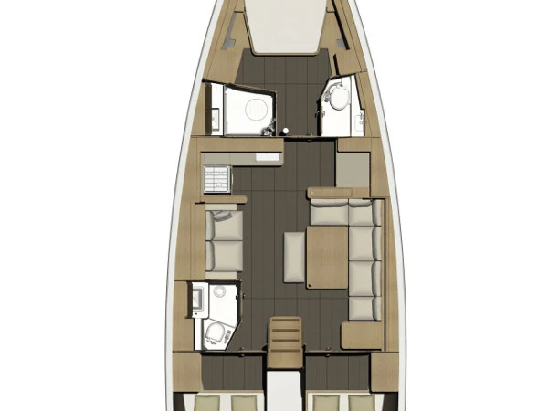 Wynajem Żaglowiec Dufour z patentem 
