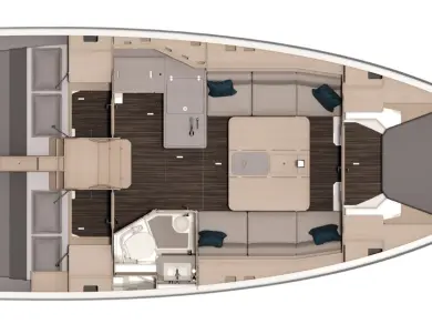 Wynajem Żaglowiec Dufour z patentem 