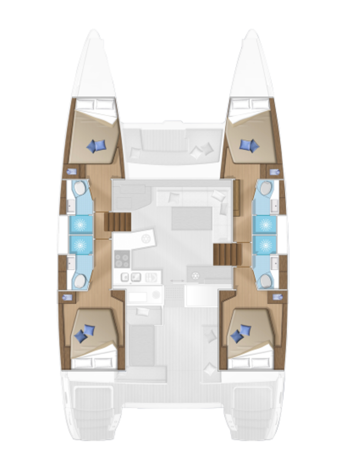 Wynajem Katamaran w Mykonos (wyspa) - Lagoon Lagoon 450 F