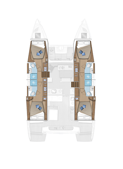 Wynajem łodzi Lagoon Lagoon 46 w Alimos na SamBoat 