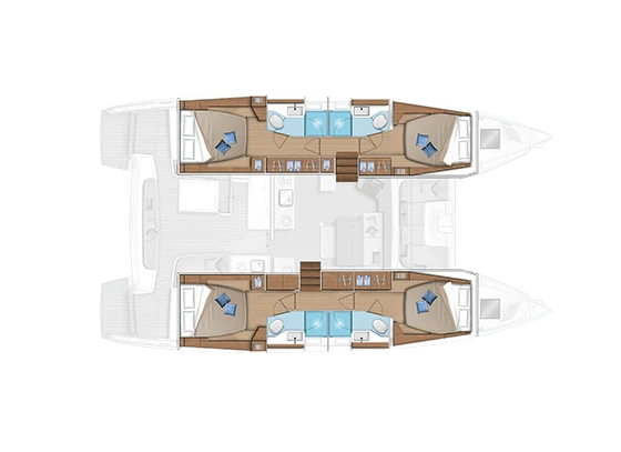 Lagoon Lagoon 46 między profesjonalistami a osobami prywatnymi w Alimos