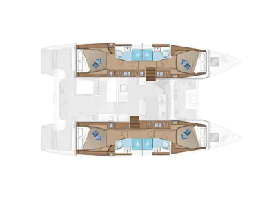 Lagoon Lagoon 46 między profesjonalistami a osobami prywatnymi w Alimos