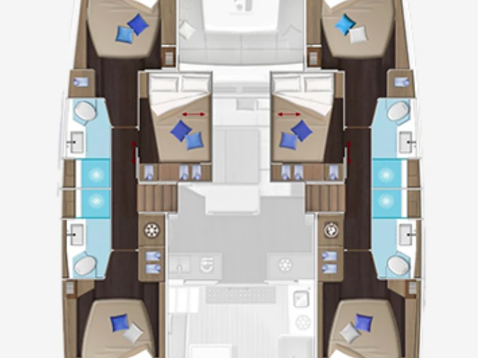 Wynajem łodzi Lagoon Lagoon 51 w Alimos na SamBoat 