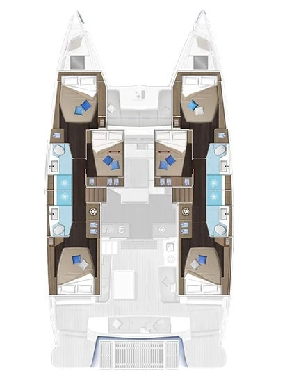 Wynajmij Katamaran z lub bez skippera Lagoon w Alimos