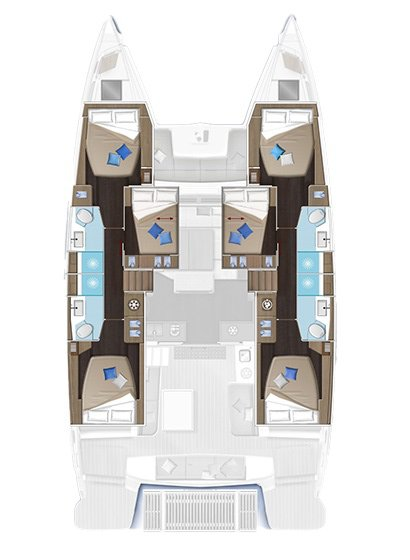 Wynajmij Katamaran z lub bez skippera Lagoon w Alimos