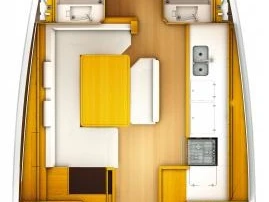 Wynajem Żaglowiec Jeanneau z patentem 