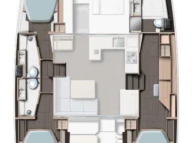 Wynajem Katamaran Leopard Catamarans / Robertson & Caine z patentem 