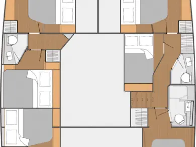 Wynajem Katamaran Fountaine Pajot z patentem 