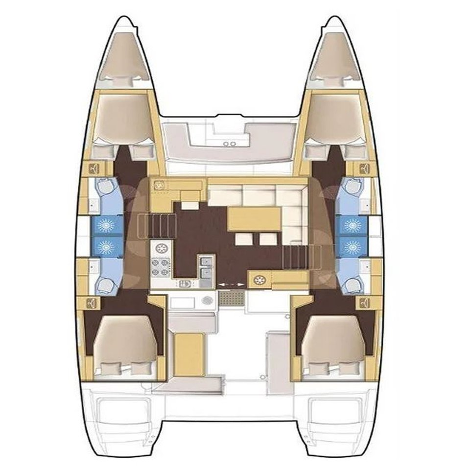 Wynajem Katamaran w Fethiye - Lagoon Lagoon 410 S2