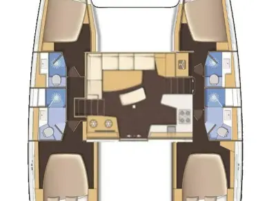 Wynajem łodzi Mahé tanio Lagoon 42