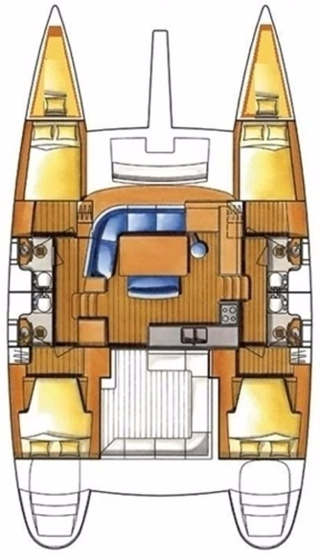 Wynajem Katamaran Lagoon z patentem 