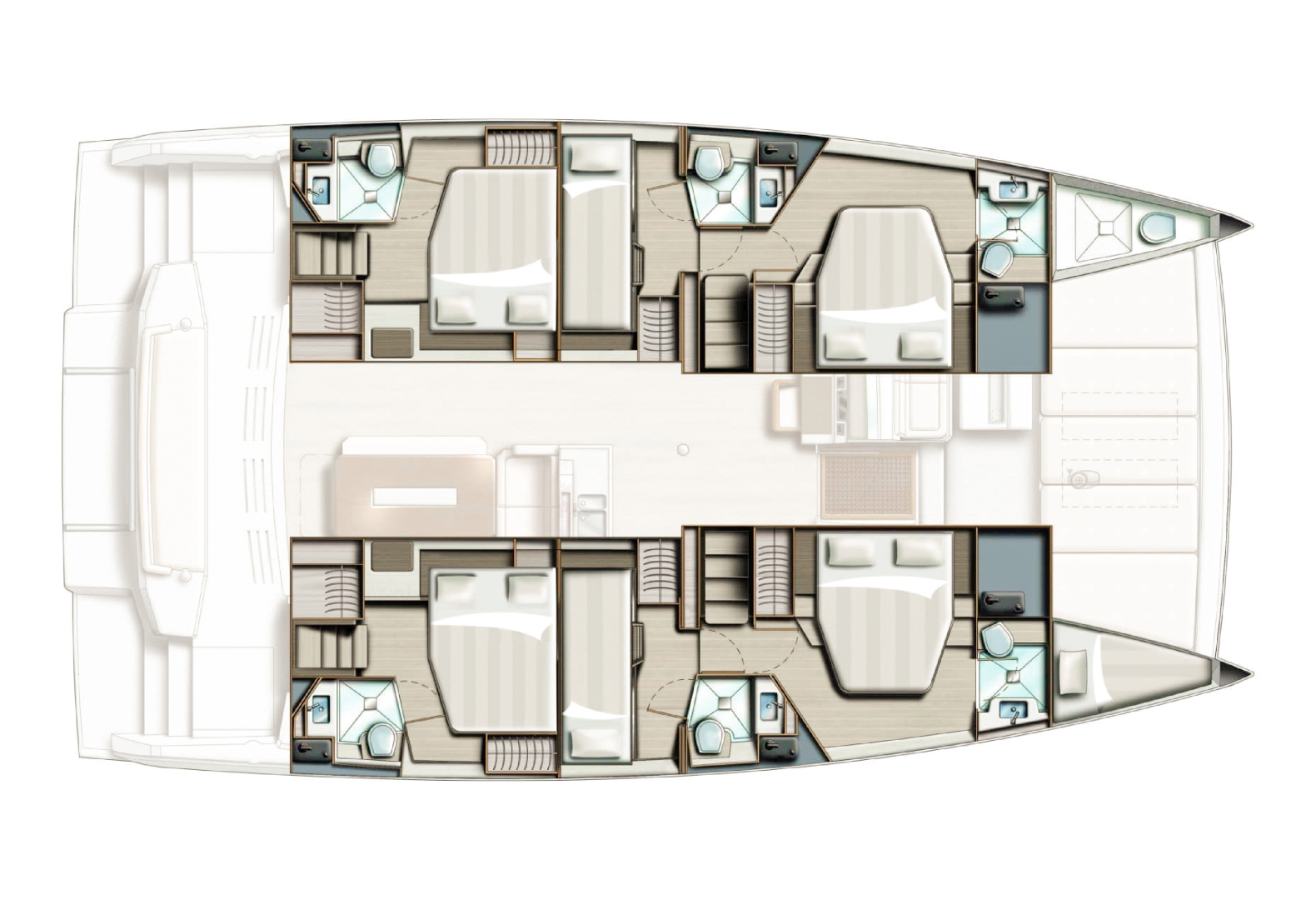 Wynajmij Katamaran z lub bez skippera Bali w Adaköy
