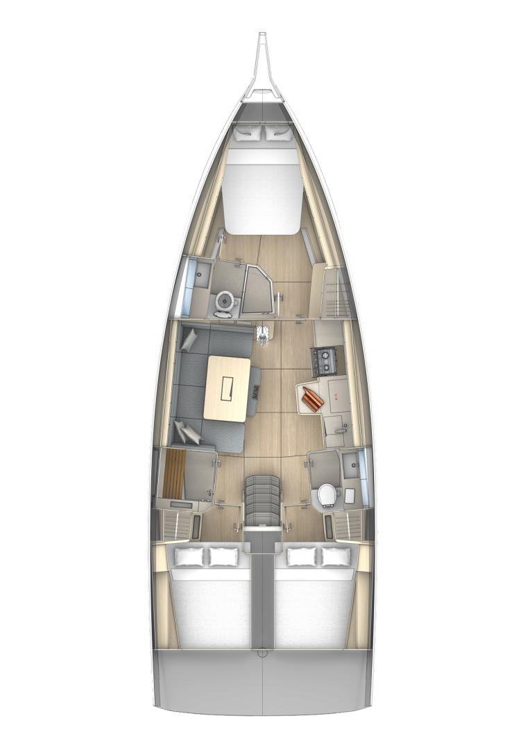 Dufour Dufour 41 między profesjonalistami a osobami prywatnymi w Golfe-Juan