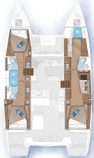 Wynajem łodzi Saint-Raphael tanio Lagoon 46