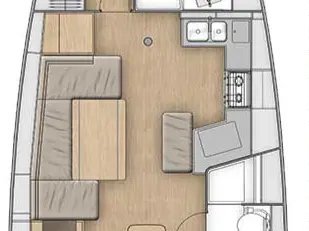 Wynajem Żaglowiec Bénéteau z patentem 