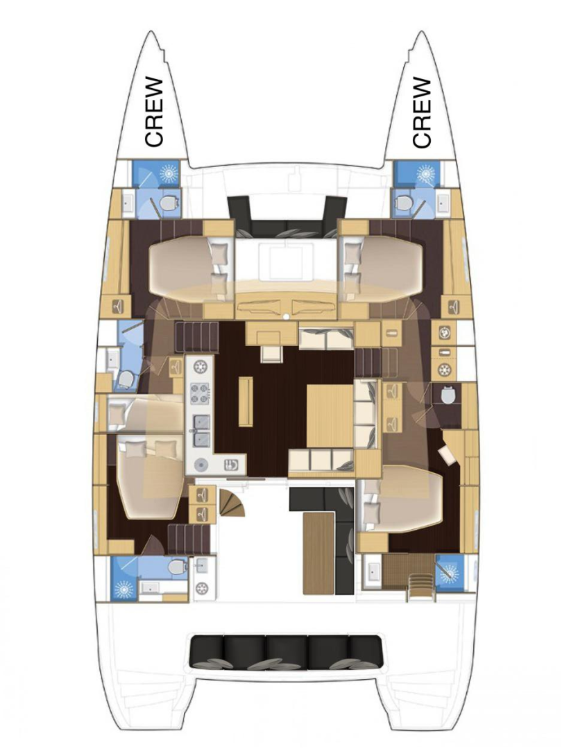 Wynajem Katamaran w Portisco - Lagoon Lagoon 560