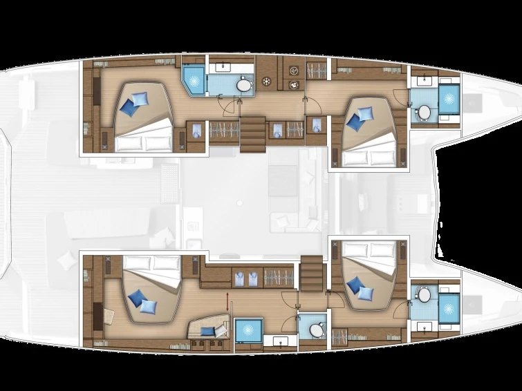 Wynajmij Lagoon Lagoon 55 w Parham Town