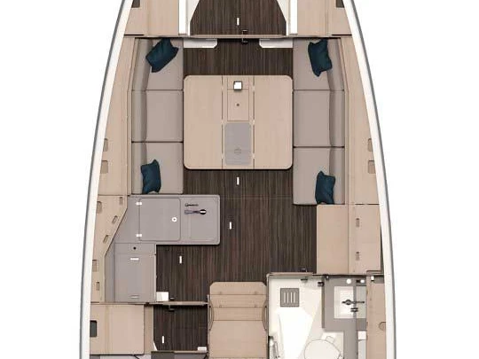 Dufour Dufour 37 między profesjonalistami a osobami prywatnymi w Biograd na Moru